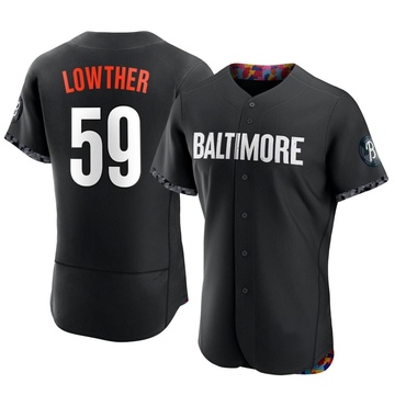 Authentic Zac Lowther Men's Baltimore Orioles Black 2023 City Connect Jersey