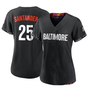 Anthony Santander Baltimore Orioles Women's Backer Slim Fit T-Shirt - Ash