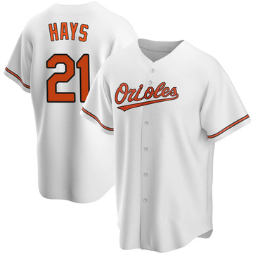 Nike Youth Baltimore Orioles Austin Hays #21 White Cool Base Home