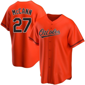 James McCann Baltimore Orioles Men's Orange Roster Name & Number T-Shirt 