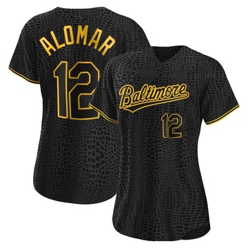 Men's Roberto Alomar San Diego Padres Replica White /Brown Home Jersey