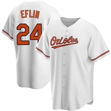 Replica Zach Eflin Men's Baltimore Orioles White Home Jersey