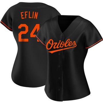 Replica Zach Eflin Women's Baltimore Orioles Black Alternate Jersey