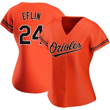 Replica Zach Eflin Women's Baltimore Orioles Orange Alternate Jersey