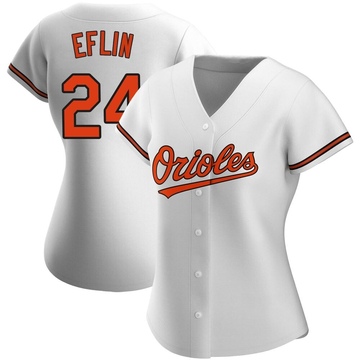 Replica Zach Eflin Women's Baltimore Orioles White Home Jersey